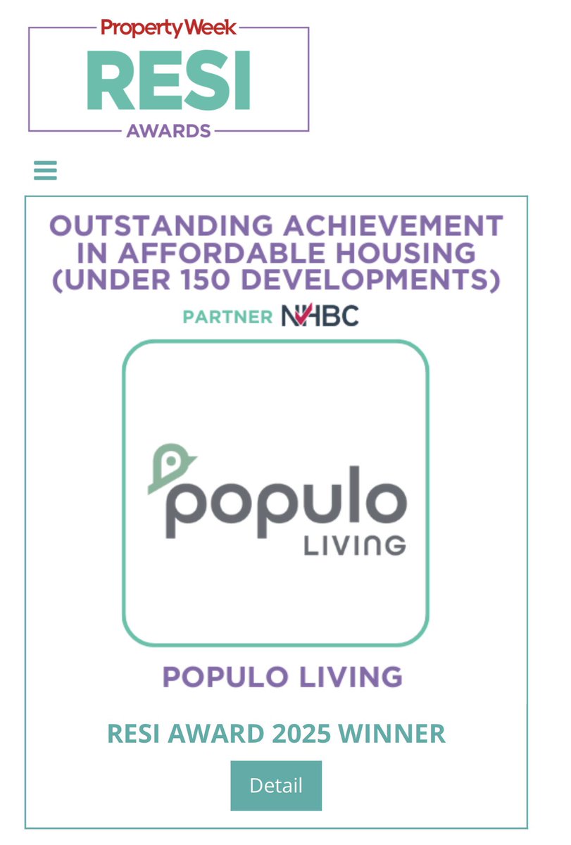 Populo Living (@populoliving) on Twitter photo We are super proud to have been awarded an Outstanding Achievement in Affordable Housing at <a href="/PropertyWeek/">Property Week</a>’s #RESIAwards! We’ve been delivering on Mayor of <a href="/NewhamLondon/">Newham London 💙</a> <a href="/rokhsanafiaz/">Rokhsana Fiaz OBE</a> & her administration’s commitment to creating more homes that Newham residents can genuinely We are super proud to have been awarded an Outstanding Achievement in Affordable Housing at <a href="/PropertyWeek/">Property Week</a>’s #RESIAwards! We’ve been delivering on Mayor of <a href="/NewhamLondon/">Newham London 💙</a> <a href="/rokhsanafiaz/">Rokhsana Fiaz OBE</a> & her administration’s commitment to creating more homes that Newham residents can genuinely