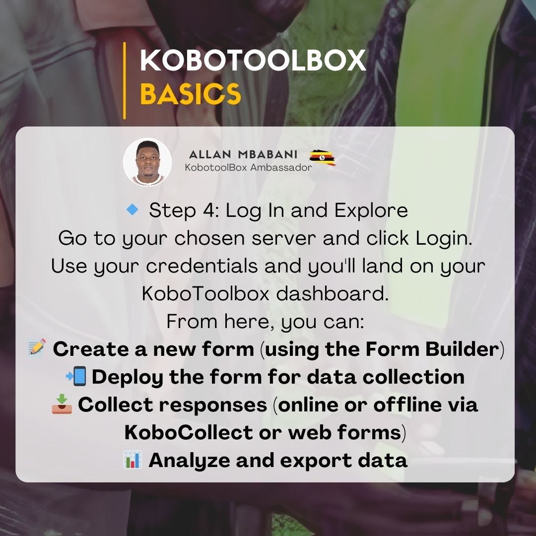 🚀 New to KoboToolbox?
Start collecting data like a pro in minutes! 📱📝
Learn how to create your free account and begin your first form today.
🔗 kobotoolbox.org

#DataCollection #KoboToolbox #ICT4D #OpenSource #DigitalTools