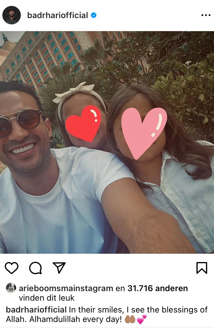 Aaw papa Badr. Sloeg 3 maanden geleden hun moeder in elkaar (Arie Boomsma vindt dit leuk)