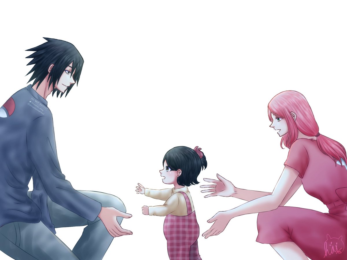 Ssf! Perjalanan kisah kapal kesayangan sampe punya baby Sarada 🥰💕
Art by sender