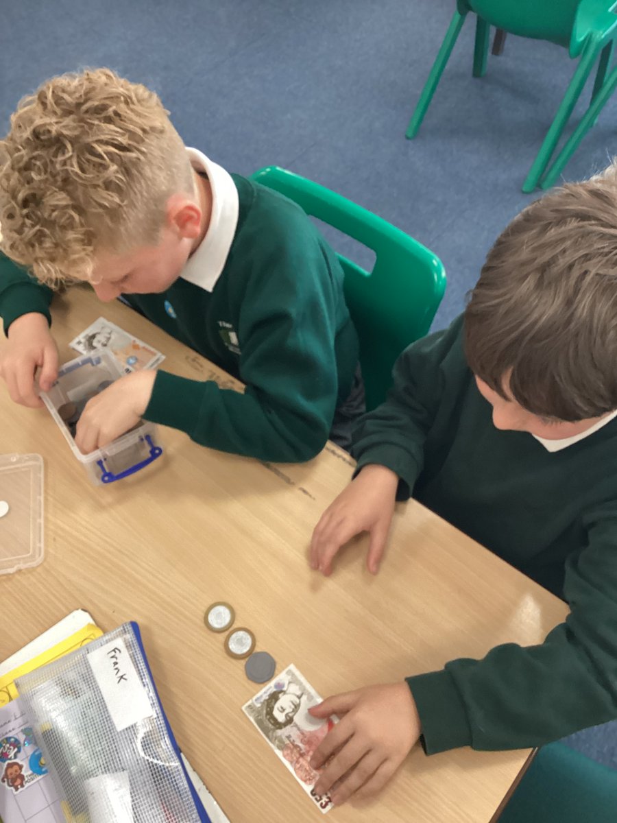 Lots of collaboration and experimenting with money happening in Swallows this week! #TheGatesMaths