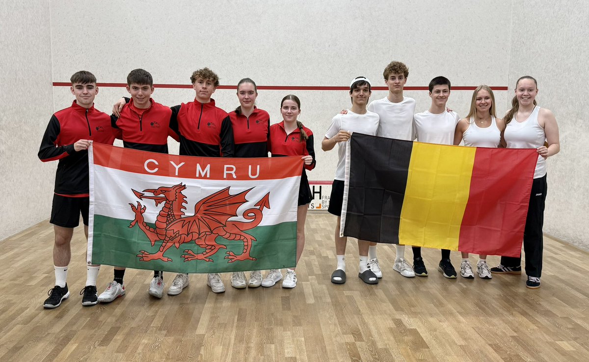 Sally Davis (@sallyellendavis) on Twitter photo The under 17’s Wales 🏴 team start their European mixed teams tournament against Belgium 🇧🇪 . Good luck Team Wales 🏴 <a href="/sqwales/">🏴 SQUASH WALES</a> The under 17’s Wales 🏴 team start their European mixed teams tournament against Belgium 🇧🇪 . Good luck Team Wales 🏴 <a href="/sqwales/">🏴 SQUASH WALES</a>