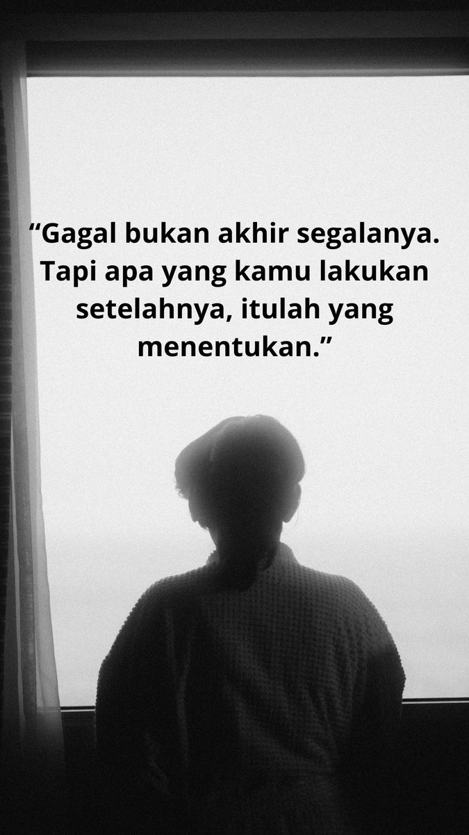 Kuotajadicuan's tweet photo. Pernah gagal dan rasanya mau nyerah?
Tenang… itu bukan akhir.
Itu cuma titik balik.
✨ Saatnya bangkit.
📖 eBook terbaru: Bangkit dari Kegagalan
Link di bio!

#Motivasi #PengembanganDiri #BangkitLagi https://t.co/h3sYTAcLms