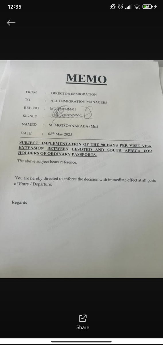 Director immigration has directed all immigration managers to implement the 90 days per visit VISA for holders of ordinary passports.