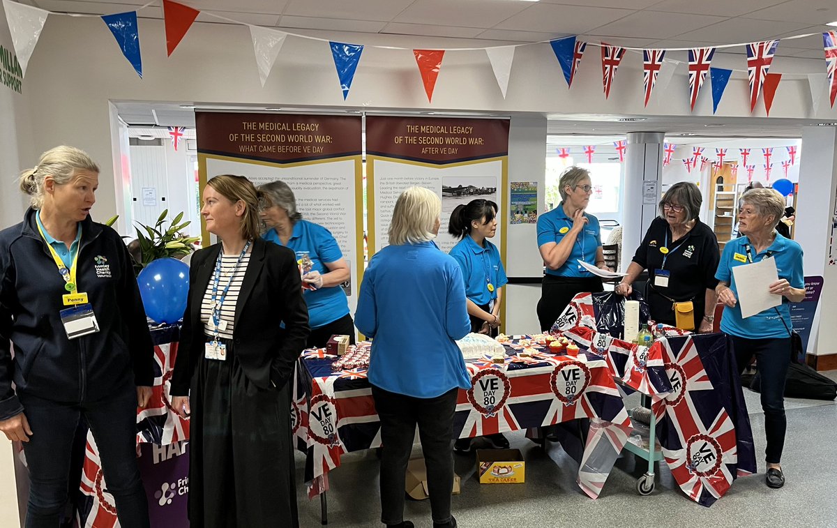 Lance McCarthy (@lancemccarthy) on Twitter photo <a href="/FrimleyHealth/">Frimley Health NHS Foundation Trust ๐</a> colleagues, volunteers, patients and our military colleagues celebrating VE Day at Frimley Park hospital with a sing-a-long and cakes. 1940โs inspired lunch for colleagues and traditional afternoon tea for all inpatients later. #VEDay80 <a href="/FrimleyHealth/">Frimley Health NHS Foundation Trust ๐</a> colleagues, volunteers, patients and our military colleagues celebrating VE Day at Frimley Park hospital with a sing-a-long and cakes. 1940โs inspired lunch for colleagues and traditional afternoon tea for all inpatients later. #VEDay80