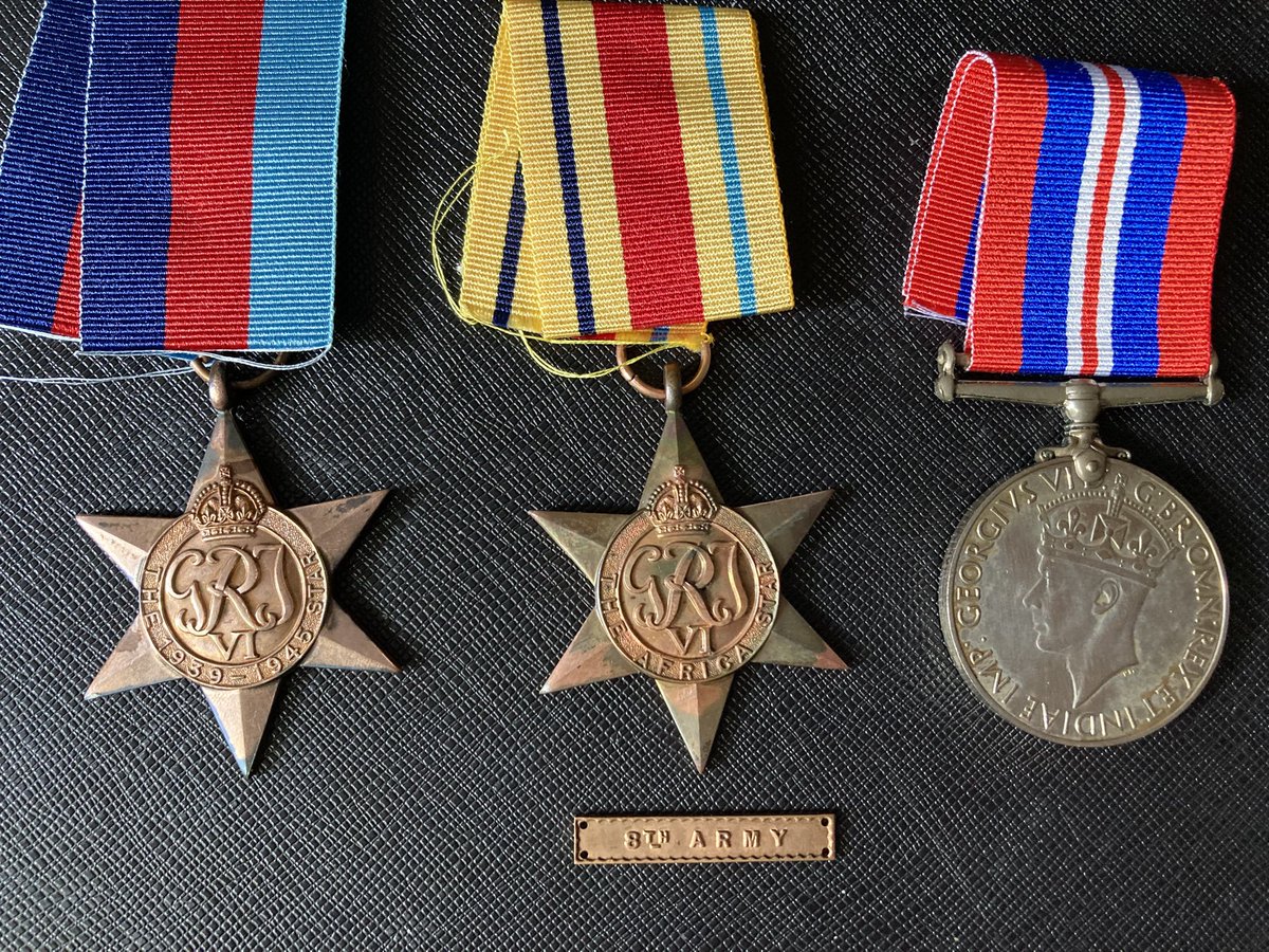 On #VEDay80 thinking about my grandfather Sidney Williams who was a career soldier in the Royal Artillery in the 1920s and 30s, was recalled in 1939, evacuated from Dunkirk and then fought at El Alamein and met Montgomery, then went into the coal mines. Wish I’d met him.