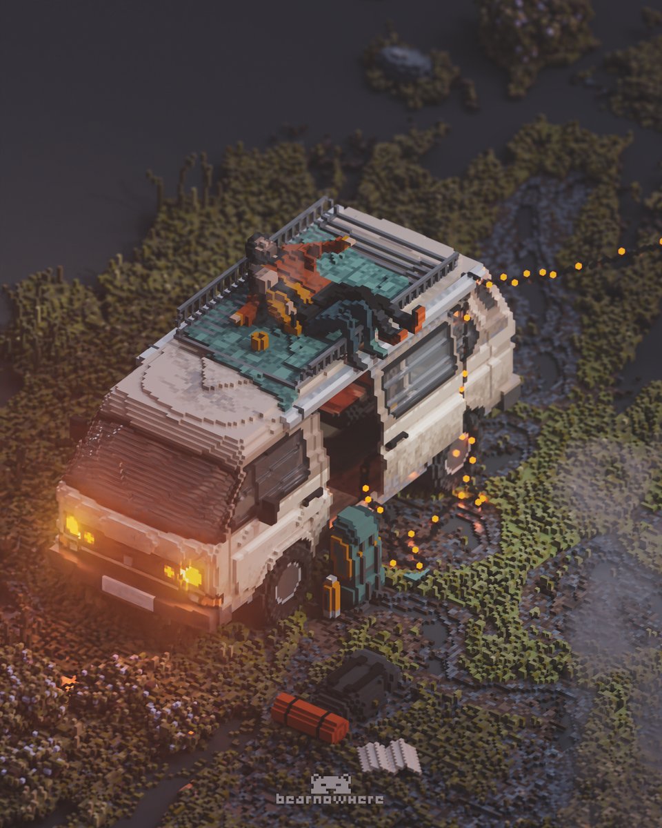 rv stargazing 

#voxelart #magicavoxel #diorama