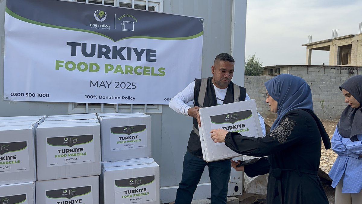 One_NationUK's tweet image. Our team on the ground in Turkey distributed food packs to Syrian refugee families, offering not just essentials, but dignity and hope. Grateful to everyone who made this possible. Compassion knows no borders.
🔗 onenationuk.org
#OneNation #RefugeeSupport