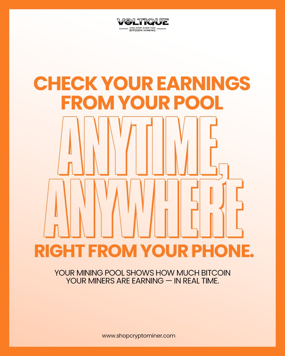 Voltiquellc's tweet image. Solo mining is history—today, mining pools rule the game. 🤝 At Vol-Tique, we help you select, connect, and optimize pools for more consistent payouts and reduced risk.
Ready to mine smarter and collaborate?
#MiningPools #VolTiqueMining #PoolMiningStrategy