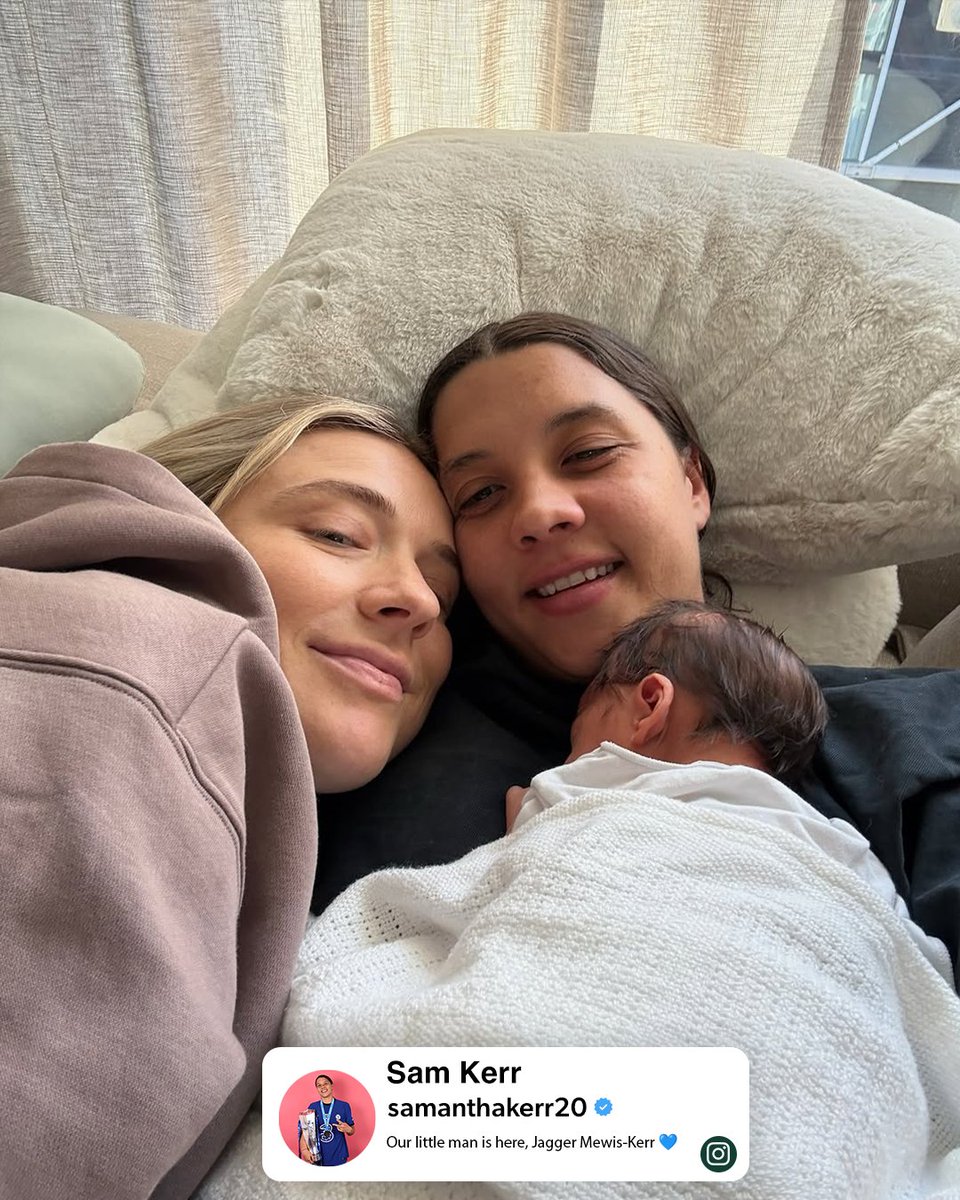 Welcome to the Tillies fam, Jagger! 💚💛

Congratulations to mums Sam and Kristie on the arrival of their beautiful baby boy!

#Matildas