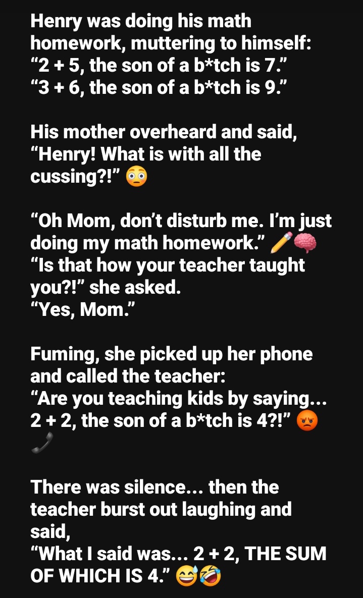 MsBooSZ's tweet photo. Son of a B*TCH...!! 😂🤣😂
'An oldie but a goodie' 😅
#mathsucks https://t.co/o9vsnTN19B