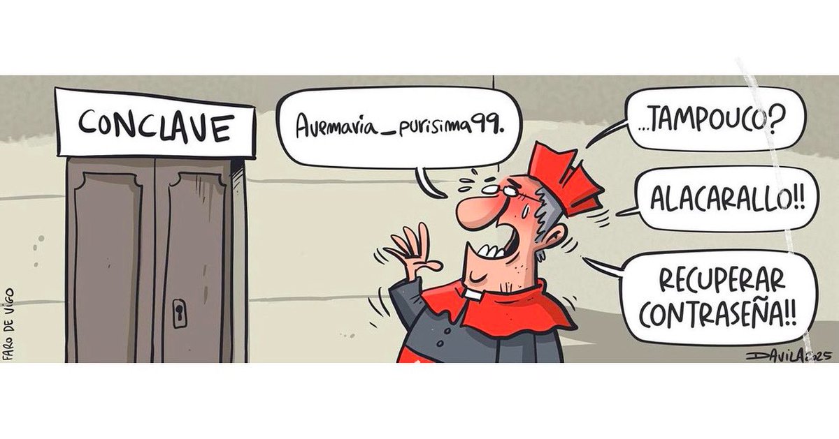OBichero's tweet image. Conclave #humorgalego #davila #obichero