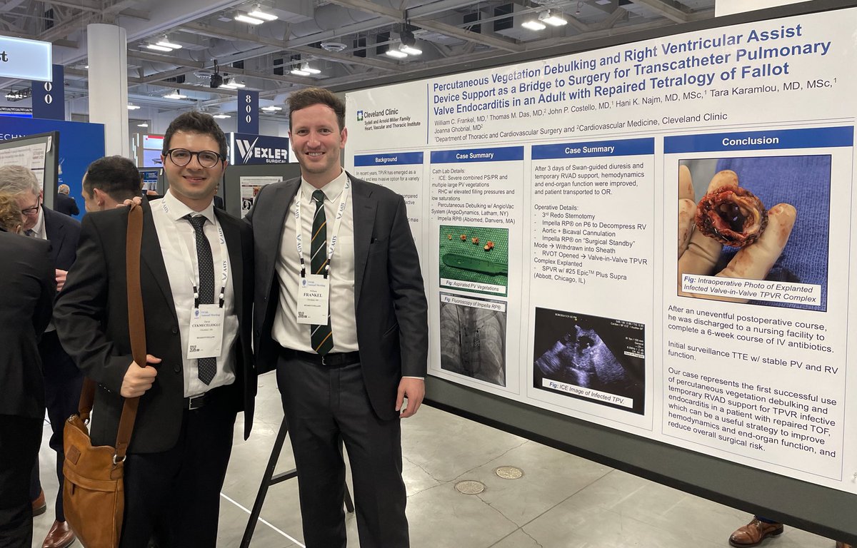 Cleveland Clinic CTS Residency (@ccf_ctsres) on Twitter photo Long time friends/colleagues <a href="/williamcfrankel/">William Frankel</a> and <a href="/D_Cekmecelioglu/">Davut Cekmecelioglu, MD</a>
presenting their posters at #AATS2025 <a href="/AATSHQ/">AATS</a> <a href="/CleClinicHVTI/">Cleveland Clinic Heart, Vascular & Thoracic</a> <a href="/HElgharablyMD/">Haytham Elgharably</a> <a href="/Dr_HaniNajm/">DR. Hani Najm</a> <a href="/karamlou/">Tara Karamlou</a> Long time friends/colleagues <a href="/williamcfrankel/">William Frankel</a> and <a href="/D_Cekmecelioglu/">Davut Cekmecelioglu, MD</a>
presenting their posters at #AATS2025 <a href="/AATSHQ/">AATS</a> <a href="/CleClinicHVTI/">Cleveland Clinic Heart, Vascular & Thoracic</a> <a href="/HElgharablyMD/">Haytham Elgharably</a> <a href="/Dr_HaniNajm/">DR. Hani Najm</a> <a href="/karamlou/">Tara Karamlou</a>