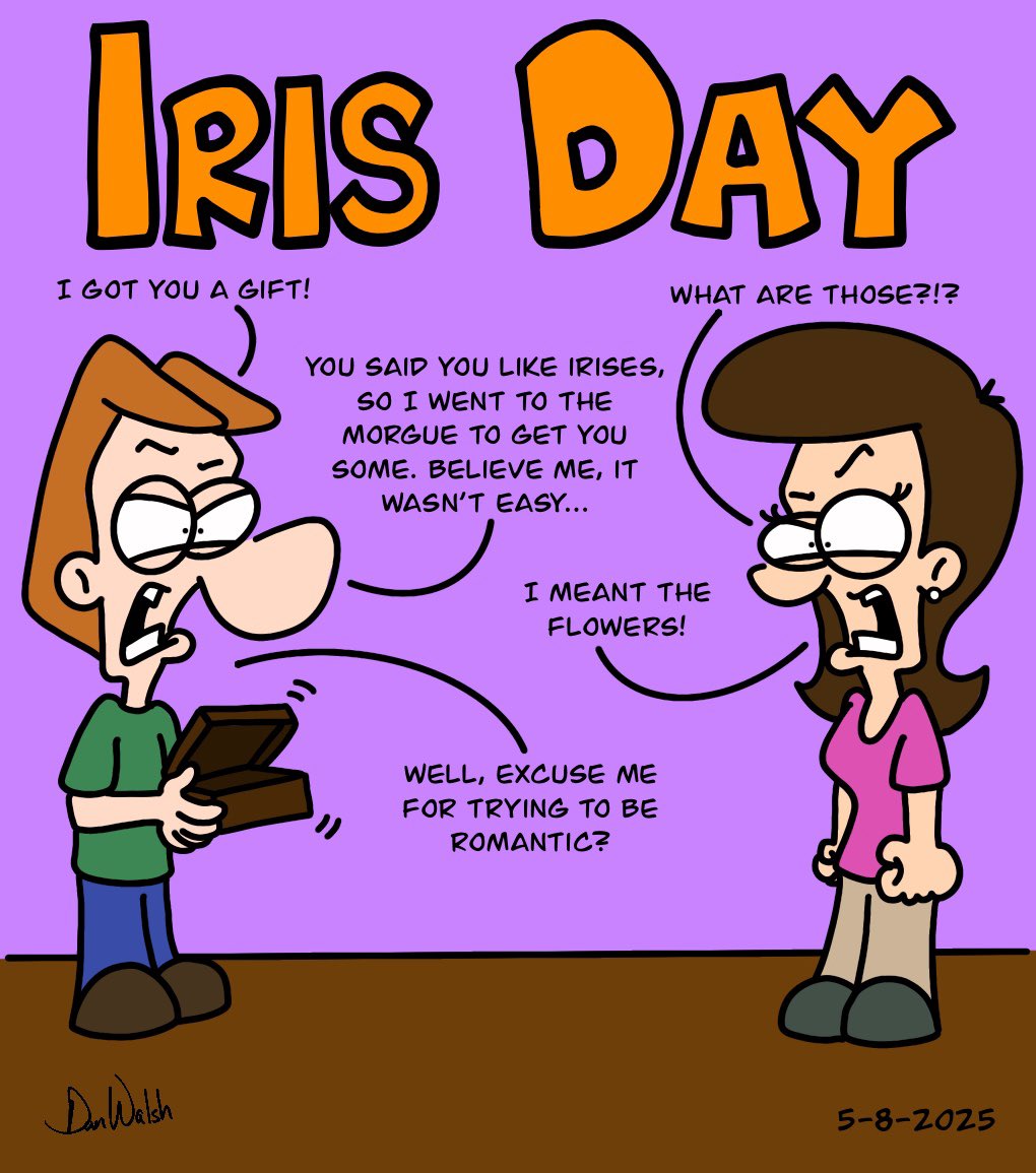 DanWCaricature's tweet photo. At least he’s trying…Like and Share!
https://t.co/WwHsCFkivB
#danwdrawings #digitalcartoon #artoftheday #cartoonart #cartoons #digitalart #comics #cartooning #comicart #cartoondrawing #cartoonstyle #drawingablank #daysoftheyear #irisday #iris #flower #flowers #plant #eye https://t.co/SDCzQ2zoDD