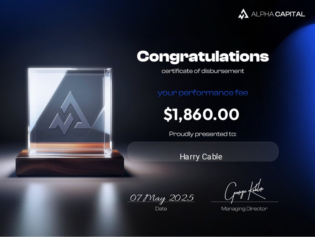 hcforexx's tweet photo. @AlphaCapitalUK @BillySheard04 

Consistent payouts with Alpha Capital Group.

More valid firm out there!
🔥🔥🔥🔥🔥🔥🔥 https://t.co/wZU5O1XfK9