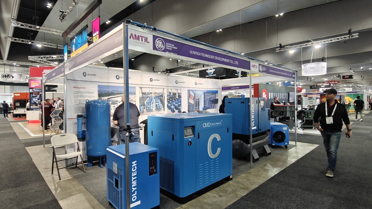 OlymtechCompre1's tweet image. Olymtech Compressor look forward to seeing you at Australian Manufacturing Week 2025!

Booth: MP660🔔🔔

#aircompressor #screwcompressor #AustralianManufacturingWeek #olymtech #amw