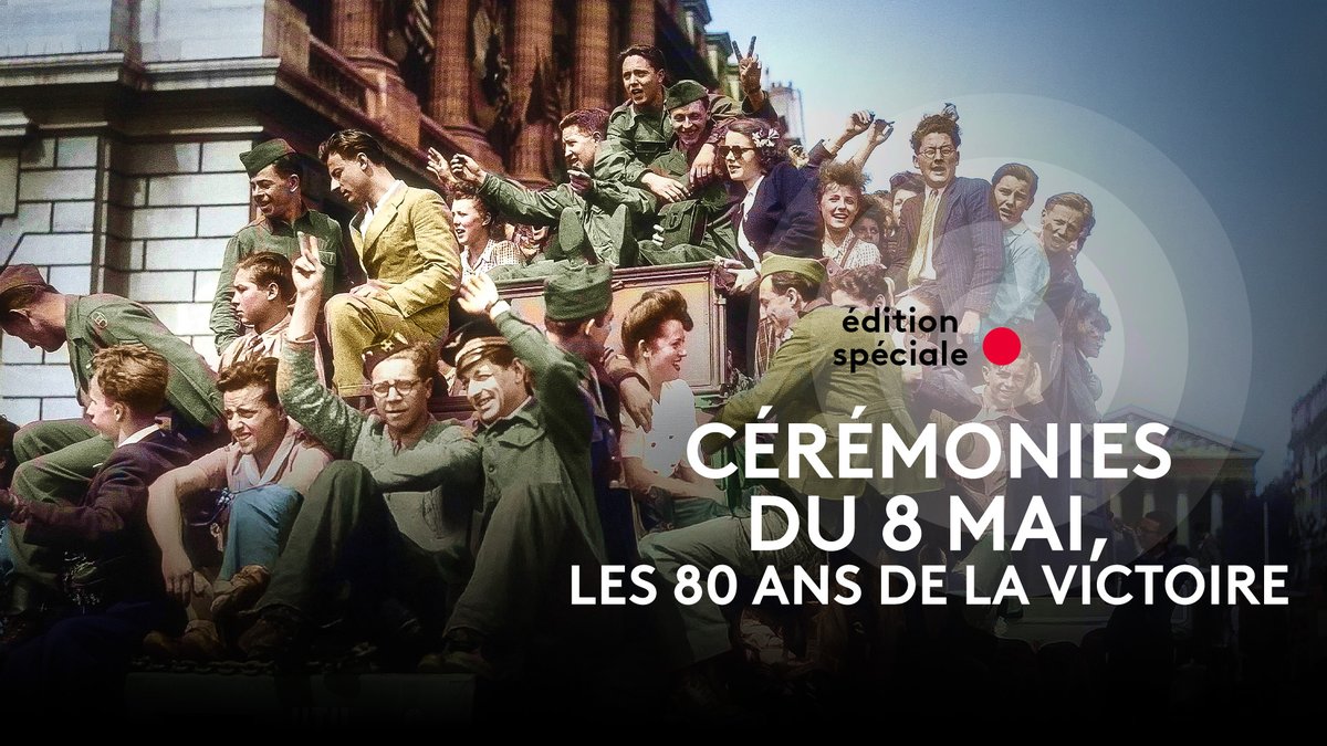 France tv (@francetv) on Twitter photo 🔴 Édition spéciale : suivez les cérémonies des 80 ans de la victoire du #8mai1945. 
DIRECT 👉 bit.ly/8mai1945-80ans 🔴 Édition spéciale : suivez les cérémonies des 80 ans de la victoire du #8mai1945. 
DIRECT 👉 bit.ly/8mai1945-80ans