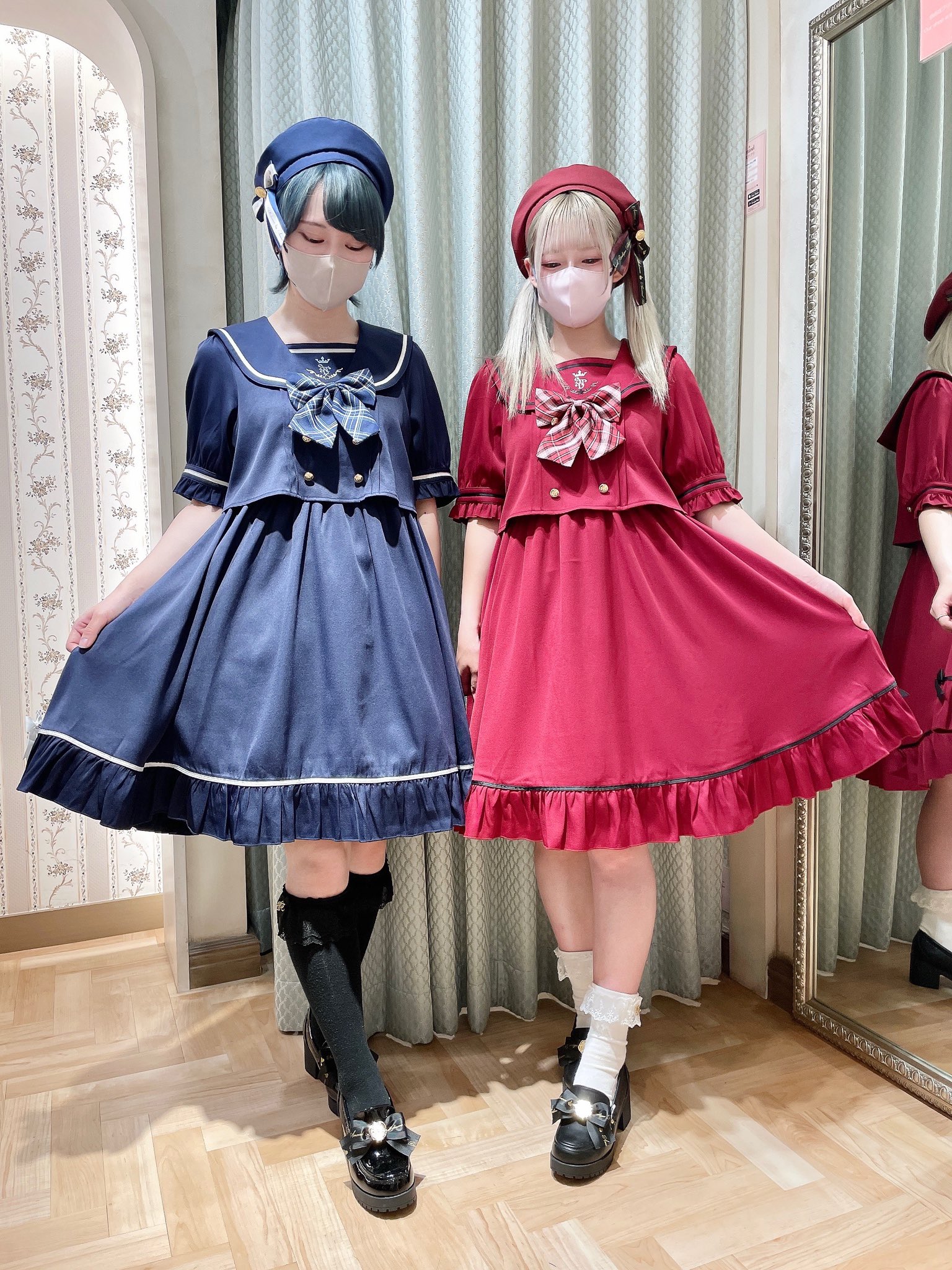 Amavel Twinkle Plaid セットアップ風セーラーワンピース Amavel新宿店 on X: 