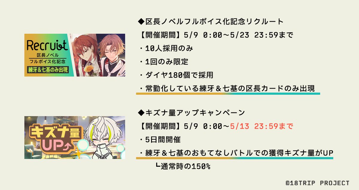 📖区長ノベルフルボイス化記念企画📖 練牙＆七基の区長ノベル