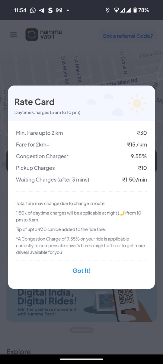 Dear <a href="/btppubliceye/">BTPPubliceye</a> isn't charging 9.55% more than 15 per km as a congestion charge violation of Karnataka High Court order?