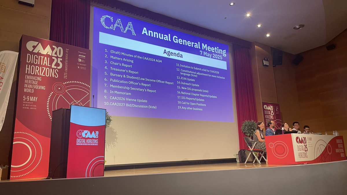 Had a great time this year at the GA of the #CAA2025 in #Athens 🇬🇷 as new #conference_officer 🤓Looking forward to working with amazing colleagues 📝 #Computational #Archaeology <a href="/CAA_Int/">CAA International</a>