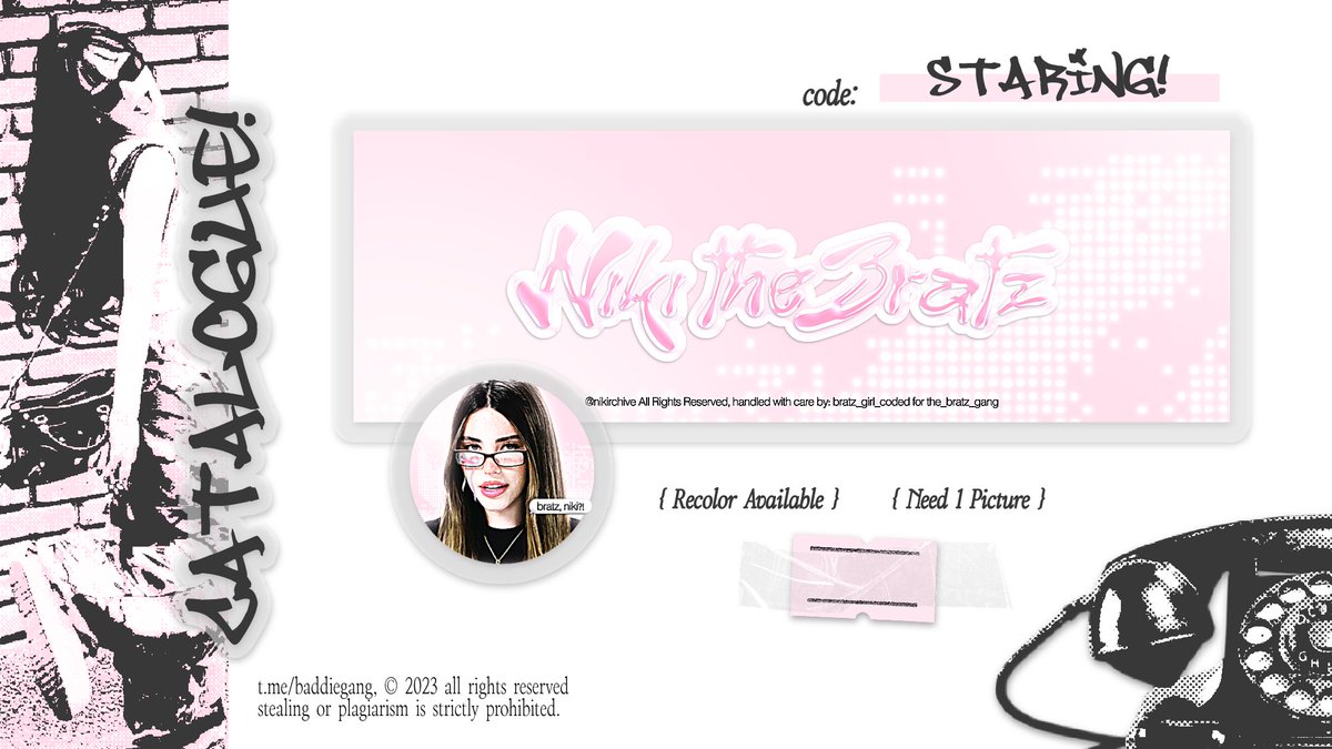 Repost ini kalau Bratz mau layout “Staring!” 📞