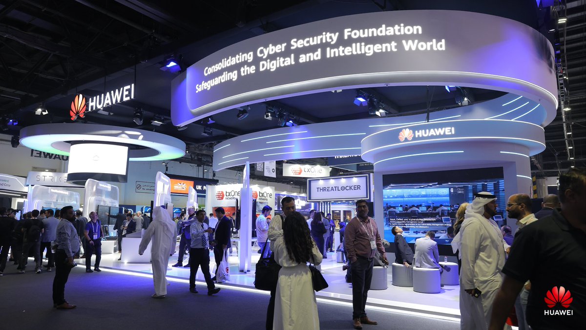 Huawei_ME's tweet photo. It’s the final day of #GISEC GLOBAL 2025! Visit us at Hall 5 to explore #Huawei's advanced security solutions, best practices, and live MoU signings. Join us as we shape a secure digital future!
#HuaweiGISEC #Cybersecurity #HuaweiCloud #CloudSecurity #XingheIntelligentNetworkSecurity #DataProtection