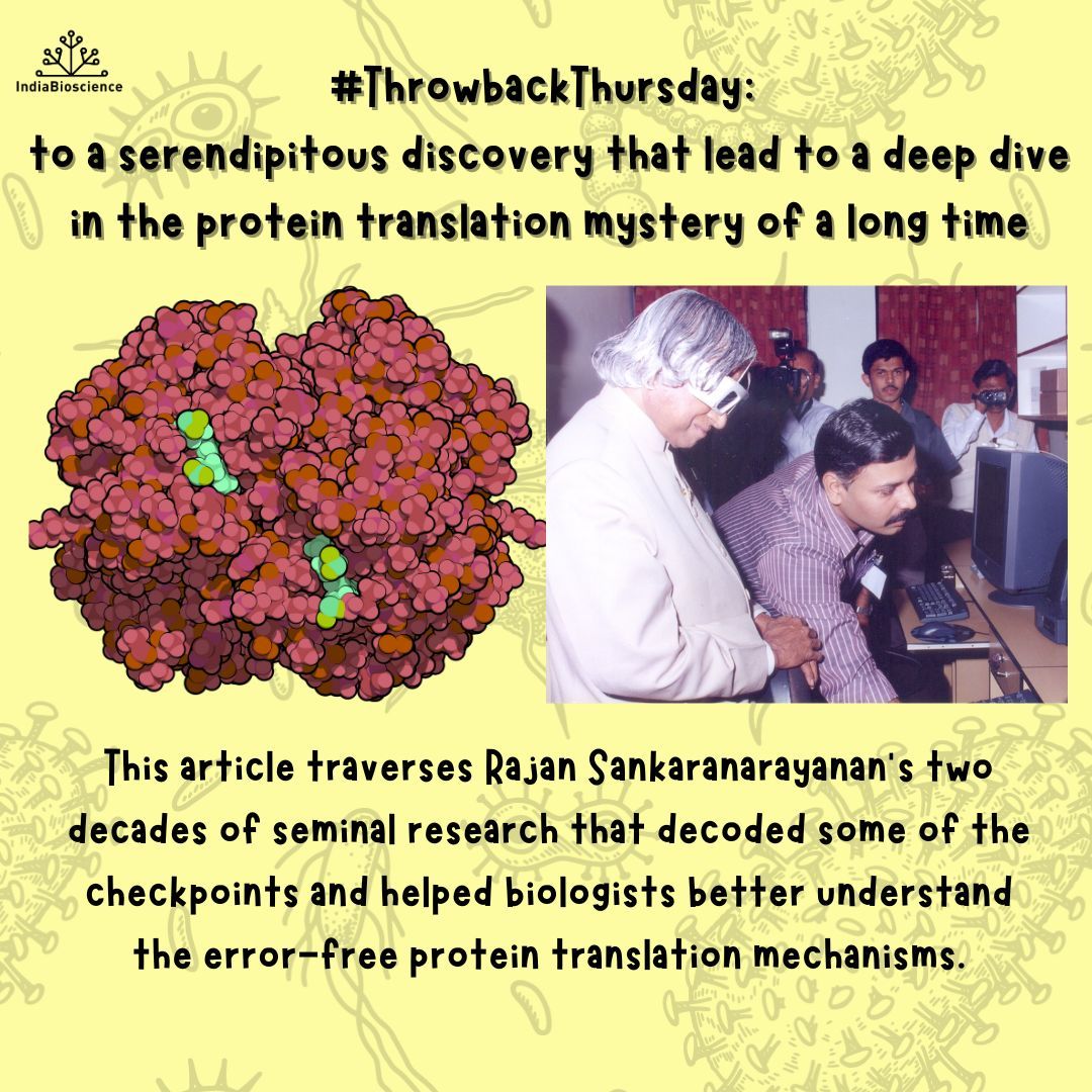 ✨ Throwback Thursday Alert! ✨🔙 
 
Throwback to a molecular detective story🔬: How a little-known enzyme, DTD, helped decode how cells proofread protein-building blocks and influenced the course of evolution. 

Read the article here: buff.ly/hXCLvdd