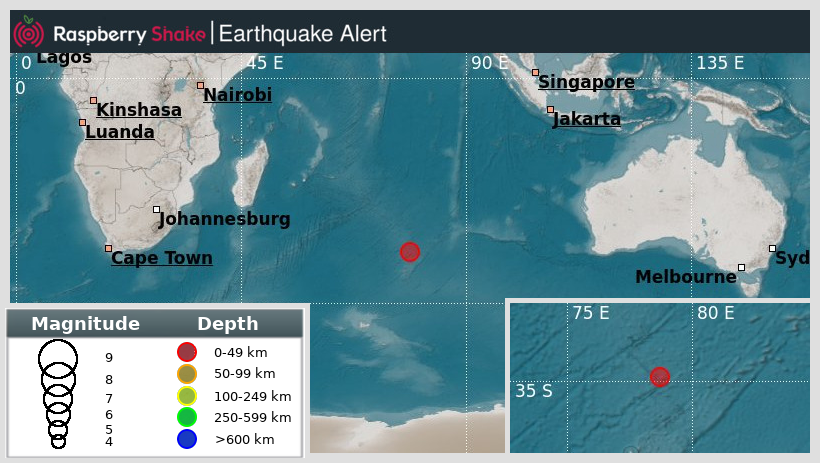 raspishakEQ's tweet photo. Preliminary M5.0 #Earthquake
ID: #rs2025iytain
2258km from #PortMathurin, #Mid-IndianRidge
2025-05-07 18:51 UTC
Source: #EMSC
@raspishake
Join the largest #CitizenScience EQ community ➡ https://t.co/Y5O0dgJqJF
EVENT ➡ https://t.co/Ztt1tUjNZJ https://t.co/Mg2dumQuDk