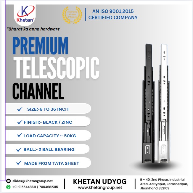 HardwareSamachr's tweet image. Behind every smooth drawer at home, there’s a @khetanudyog story of strength and quality.

#Khetan #KhetanUdyog #KhetanHardware #DrawerChannel #SoftCloseChannel #PremiumChannels #InteriorHardwareTelescopic #ModularKitchenFittings #Jamshedpur #TelescopicChannel #HardwareDesign