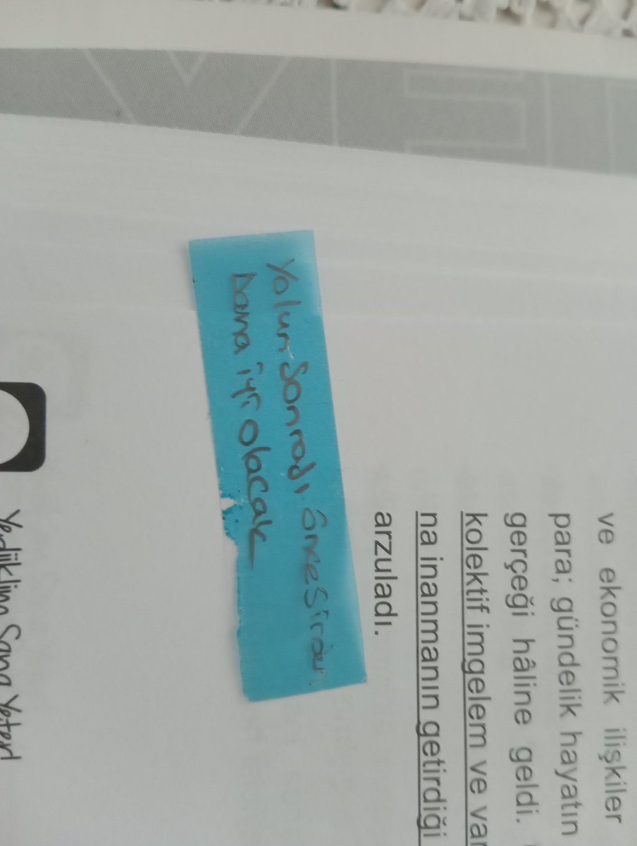Ansızın karşıma çıkan notun verdiği huzur...