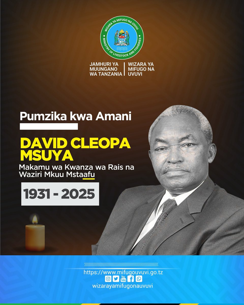Pumzika kwa amani mzee msuya