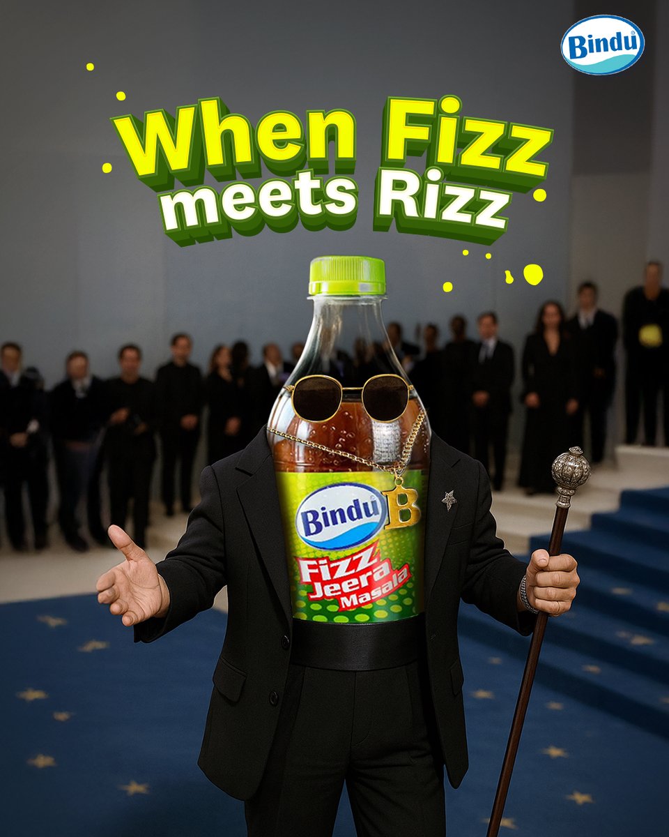 bindufizzjeera's tweet photo. The King of Jeera has arrived👑

#Bindu #Fizz #JeeraMasala #MetGala #MetGala2025  #RiZZ https://t.co/uolOjiZ3zt