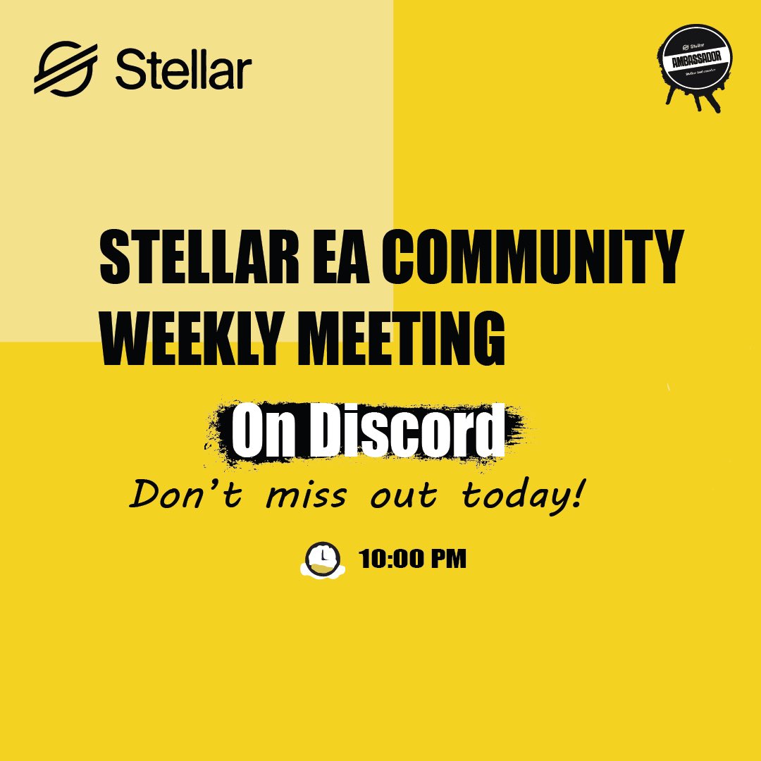 GM East Africa, Every Thursday at 10pm join us on discord, its a conversation you wouldn’t want to miss 

See you there fam!