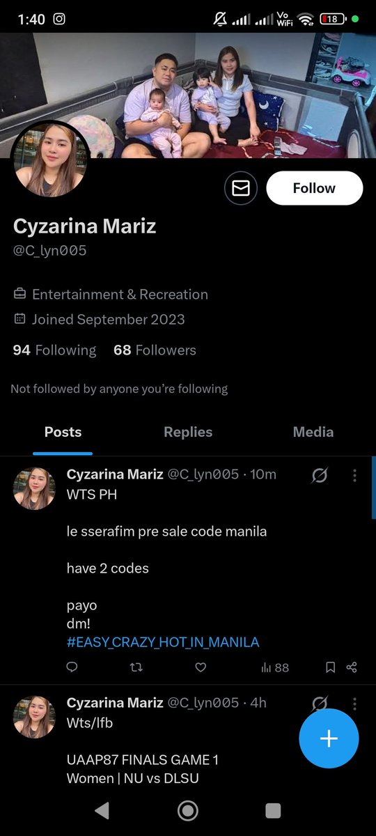 kmjmonogocart's tweet photo. @yeongwonhisvt same person ata yan dito eto gcash 
09931689251
Roslie Espera https://t.co/n8US0iwv1R