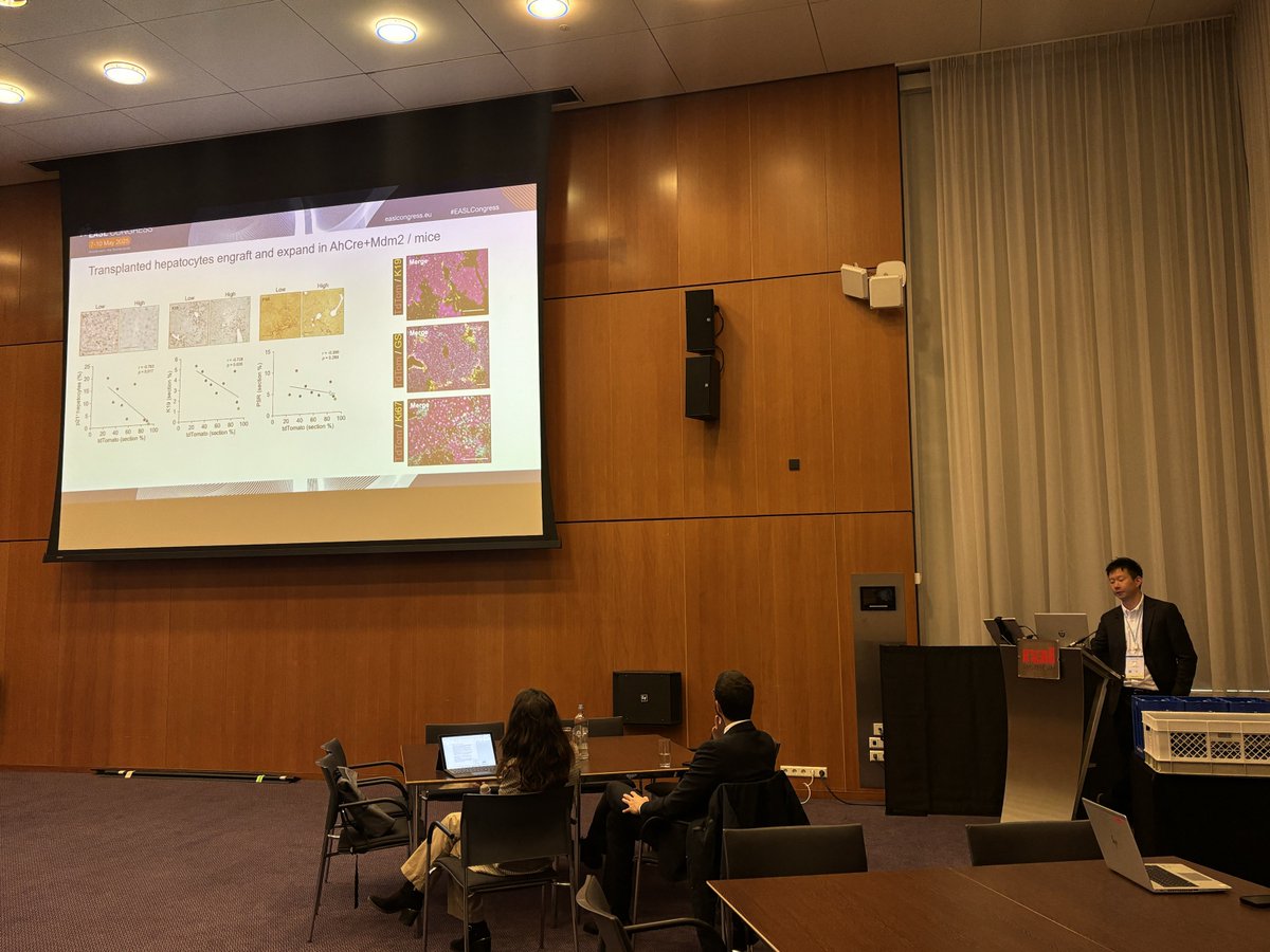 EASL Education (@easledu) on Twitter photo <a href="/WeiYu_Lu/">Wei-Yu Lu</a> on how managing host hepatocyte senescence, especially by targeting paracrine effects, may improve the success of hepatocyte transplantation and support clinical translation.
<a href="/EASLnews/">EASLnews</a> <a href="/DraMartaAlonsoP/">Marta Alonso Peña, PhD</a> <a href="/enricop992/">Enrico Pompili</a> <a href="/JesusMBanales/">Jesus Bañales</a> <a href="/FrancqueSven/">Sven Francque</a>
#EASLJC <a href="/WeiYu_Lu/">Wei-Yu Lu</a> on how managing host hepatocyte senescence, especially by targeting paracrine effects, may improve the success of hepatocyte transplantation and support clinical translation.
<a href="/EASLnews/">EASLnews</a> <a href="/DraMartaAlonsoP/">Marta Alonso Peña, PhD</a> <a href="/enricop992/">Enrico Pompili</a> <a href="/JesusMBanales/">Jesus Bañales</a> <a href="/FrancqueSven/">Sven Francque</a>
#EASLJC