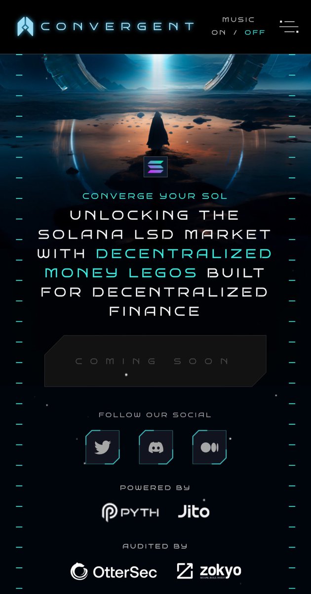 katexbt's tweet photo. I wrote at length about @humafinance , @loopscale, @hylo and @fragmetric months before they were consensus Solana DeFi pieces.

I'm now telling you to pay attention to @convergent_so and their $CVGT token.

Especially socially.

It's jitoSOL powered, much like most new Solana products - where you use jitoSOL to mint the $USV stable.

It makes sense to participate early on.

Why?

Because yields and friction is highest when the product is new.

They are integrating with the common Solana pieces - Jito, Pyth, Orca, Streamflow, and many more in the pipeline.

If you take the plunge now, you will be ready to farm other things - exponent markets, LPing, leverage farming, while others are still struggling to find the "deposit" and "mint" buttons.

Follow them, interact in case they reward earliest community members on Discord or on here, and mint with a bit of capital.