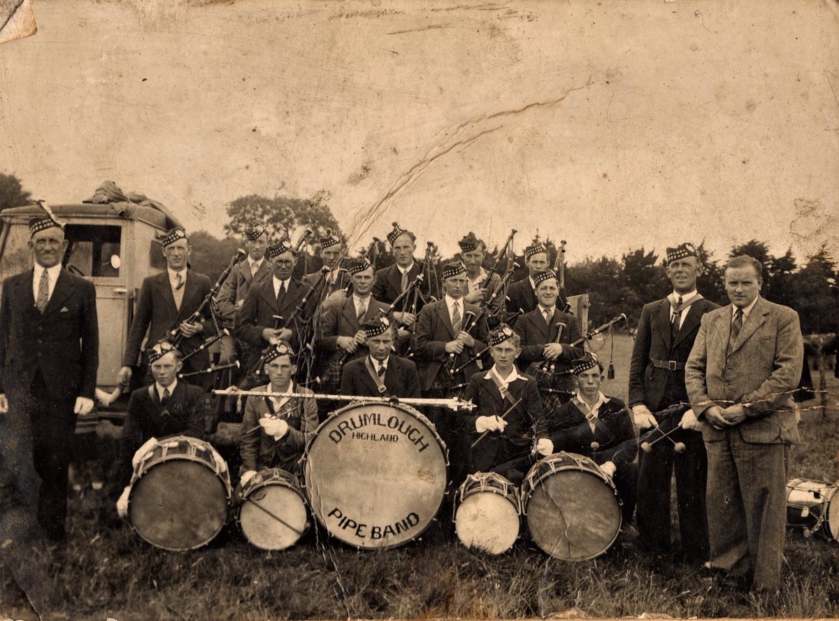 Drumlough Highland Pipe Band was formed in 1942 &amp; the bands first public appearance was the Victory Parade in #Rathfriland on VE Day 1945. This is the first photograph taken of the band in the 1940's #VE80 <a href="/News_Letter/">Belfast News Letter</a> <a href="/BelTel/">Belfast Telegraph</a> <a href="/CoDownOutlook/">The Co Down Outlook</a> <a href="/BBCnireland/">BBC Northern Ireland</a> <a href="/BBCBreakfast/">BBC Breakfast</a> <a href="/UTVNews/">UTV Live News</a>