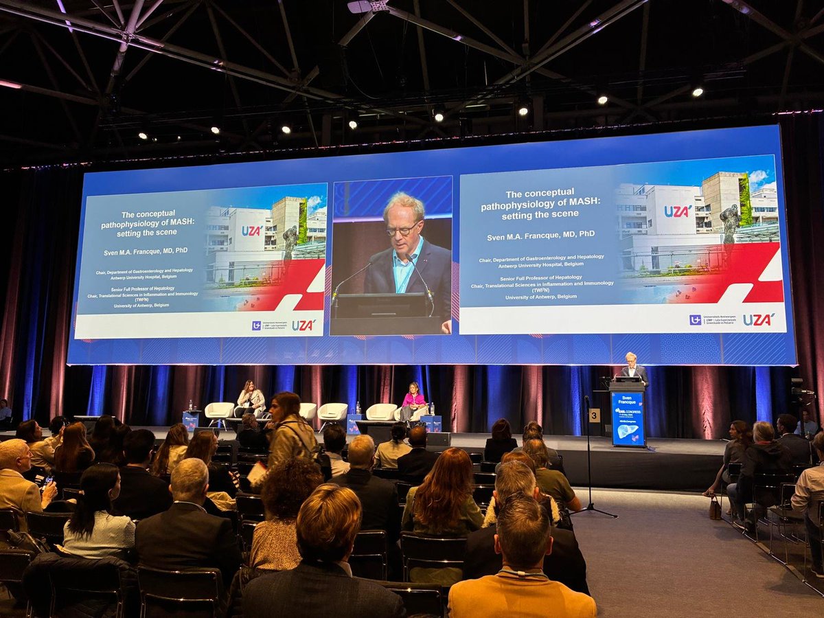 Kicking off Day 2 at  #EASLCongress with a crucial look at #MASH therapy: should we target metabolic   dysfunction or fibrogenesis?

Today's session  explores how metabolic dysfunction and chronic low-grade inflammation, driven by dysfunctional adiposity, fuel MASLD/MASH
