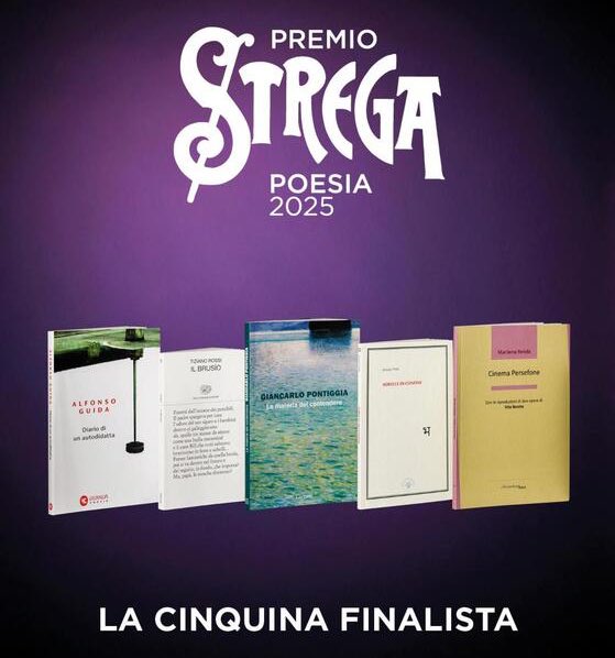 MondoDiVersi (@mondodiversi) on Twitter photo Ecco i finalisti del <a href="/PremioStrega/">PremioStrega</a> Poesia 2025.
Alfonso Guida “Diario di un autodidatta” Guanda
Giancarlo Pontiggia “La materia del contendere Garzanti
Jonida Prifti “Sorelle di confine” Marco Saya
Marilena Renda “Cinema Persefone Arcipelago Itaca
Tiziano Rossi “Il brusìo Einaudi Ecco i finalisti del <a href="/PremioStrega/">PremioStrega</a> Poesia 2025.
Alfonso Guida “Diario di un autodidatta” Guanda
Giancarlo Pontiggia “La materia del contendere Garzanti
Jonida Prifti “Sorelle di confine” Marco Saya
Marilena Renda “Cinema Persefone Arcipelago Itaca
Tiziano Rossi “Il brusìo Einaudi