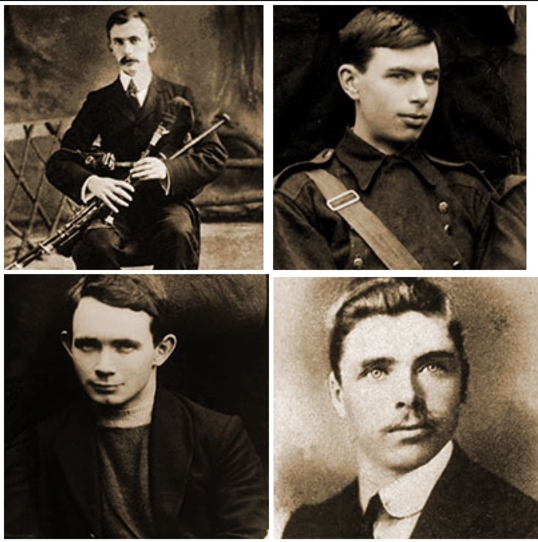 Today we remember Éamonn Ceannt, Seán Heuston and Con Colbert and Michael Mallin who were executed #OnThisDay in 1916
