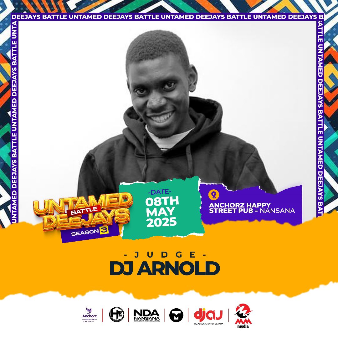 DJAUUganda's tweet photo. Tonight, the heat is on at the Untamed Deejays Battle 3! Representing the DJAU, DJ Arnold, DJ Beats & Easy Samuel will serve as official judges, bringing experience, skill, and fairness to the decks.
#UntamedDeejaysBattle #DJAU #NansanaEvents #SupportYourDJs #Season3 #RealTalent https://t.co/TY3RP55GAp