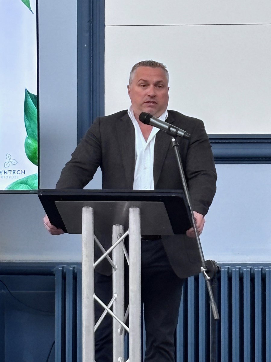 Tom Bingham CEO at Syntech Biofuel takes the stage at Climate Business - Sustainable strategies for a profitable future event yesterday.

Tom explains Syntech's goal is simple: to prove that businesses can save the planet and thrive

Find out more orlo.uk/KCkKh