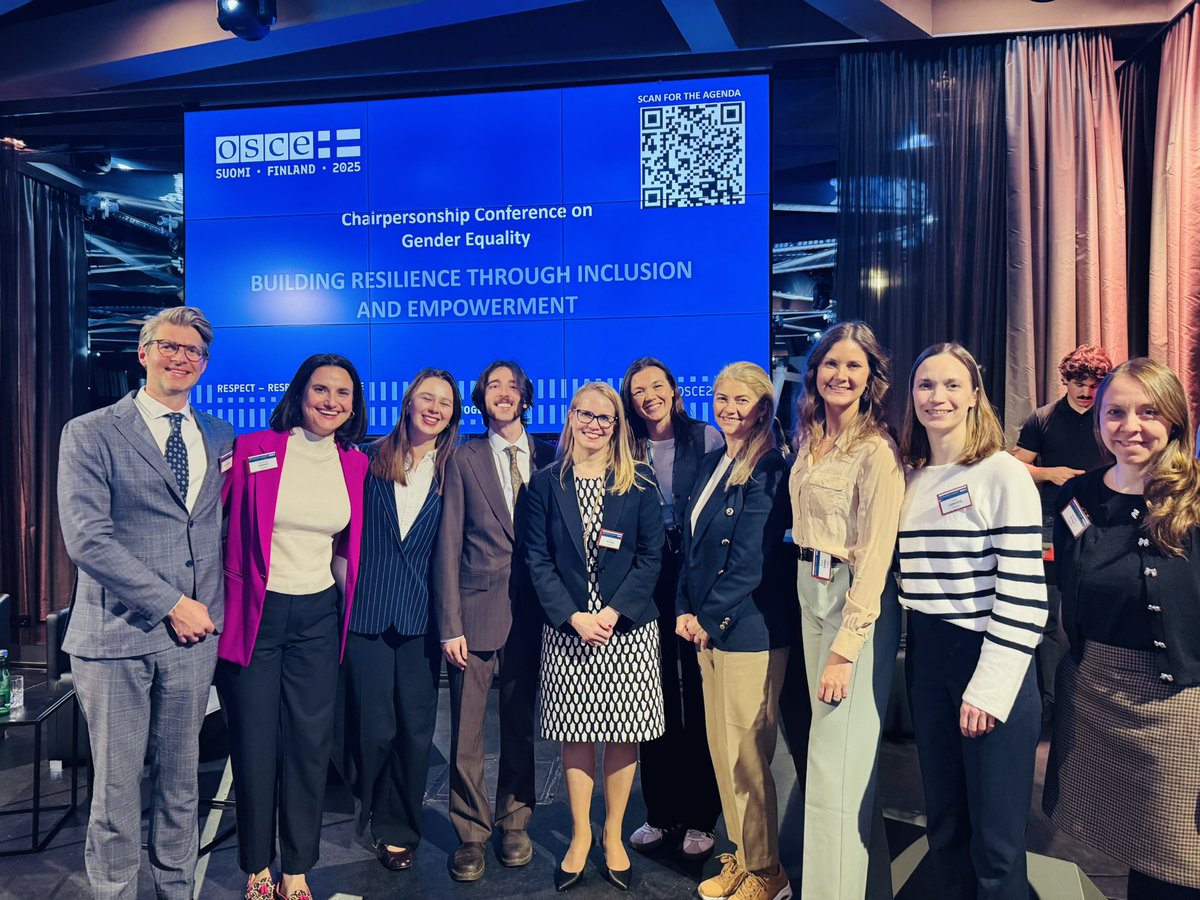 I was privileged to attend CiO Conference on #GenderEquality &amp; was impressed by all the fabulous work and great team spirit of the Finnish <a href="/OSCE/">OSCE</a> colleagues. Congratulations &amp; huge thanks to the incredible team &amp; <a href="/vesahakkinen/">Vesa Häkkinen</a> 
#empowerment #inclusion #WomensRightsAreHumanRights