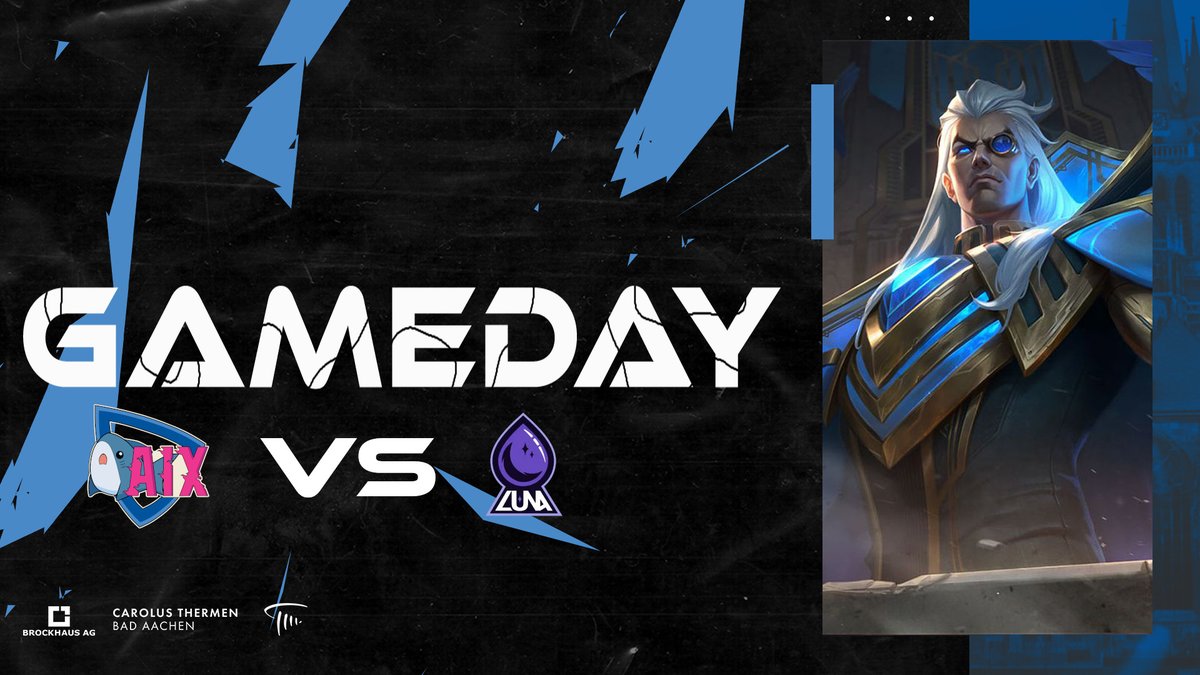 1. Spieltag der Uniliga. 
3rd Division 
AIX Blahaj vs <a href="/LUNAAugsburg/">LUNA Augsburg</a> 
Heute ist der erste Spieltag von unserem Newcomer Team AIX Blahaj. Verpasst das Debut nicht, wenn es gegen LUNA Sirenia aus Augsburg rangeht.
⌚️ 18:30 CEST 
🎥 twitch.tv/aixEsports