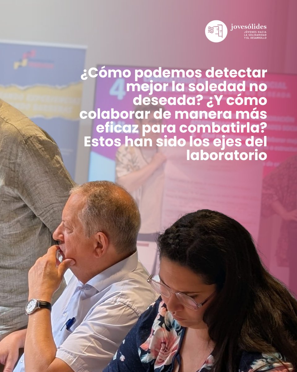 JOVESOLIDES's tweet photo. 💡 ¿Cómo podemos detectar mejor la soledad no deseada? ¿Y cómo colaborar de manera más eficaz para combatirla?

En #GeneraciónValores hemos impulsado un Laboratorio de Innovación Social para responder a estas preguntas clave. Una sesión de trabajo colectivo con personas expertas del ámbito académico, profesionales sanitarios y representantes de entidades del tercer sector que nos ha permitido diagnosticar, imaginar y crear propuestas que puedan marcar la diferencia.

📝 La sesión incluyó un diagnóstico colectivo sobre los retos para detectar la soledad no deseada, una fase de co-creación de ideas con propuestas concretas, y un espacio final para construir alianzas y plantear próximos pasos.

Gracias a todas las entidades y personas que han querido formar parte del proyecto: Hogares Compartidos, Teléfono de la Esperanza, Defensora del Mayor del Ajuntament de València, Grupo Fragilidad y Deterioro Cognitivo de la Cátedra de Envejecimiento CESAP, Unidad Fragilidad, las Naves, Consejo de Personas Mayores de la Comunitat Valenciana, Consejo del Departamento de Salud del Hospital Clínico de València y Asociación de Vecinos de Benimaclet. 

🫂Desde #GeneraciónValores seguimos tejiendo soluciones colectivas para que ninguna persona mayor se sienta sola

#SoledadNoDeseada #EnvejecimientoActivo #Laboratorio #InnovaciónSocial