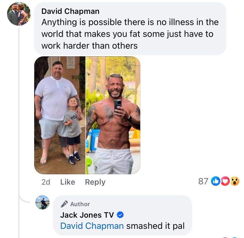 James Ridgeway (@james_ridgeway_) on Twitter photo How stigmatising are these posts to those currently living with #obesity or #overweight 🙁⬇️
<a href="/GilesYeo/">Giles Yeo</a> describes it perfectly as a fight against biology.
<a href="/DrSdeG/">Stephanie deGiorgio</a> <a href="/BrocqSarah/">Sarah Le Brocq</a> How stigmatising are these posts to those currently living with #obesity or #overweight 🙁⬇️
<a href="/GilesYeo/">Giles Yeo</a> describes it perfectly as a fight against biology.
<a href="/DrSdeG/">Stephanie deGiorgio</a> <a href="/BrocqSarah/">Sarah Le Brocq</a>