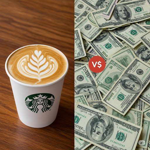daily_smar85467's tweet image. Starbucks vs. Retirement Savings
The average American spends $2,000/year on coffee.
Invested in $VOO at 8% over 30 years? That’s over $250,000.
Daily lattes can cost you a quarter-million.
#WealthMath
