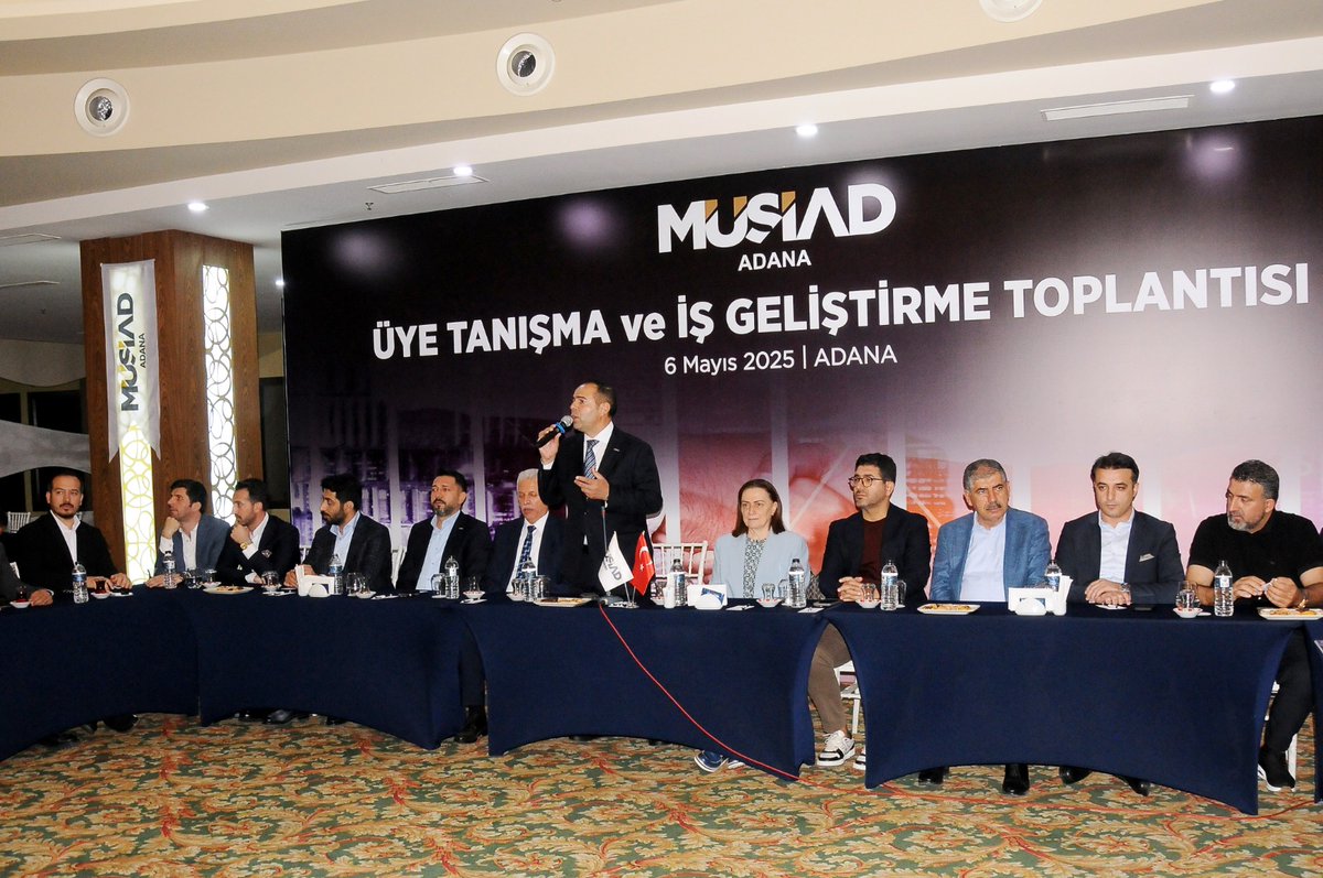 MUSIADAdana's tweet photo. Üye Tanışma ve İş Geliştirme Toplantımızı 64. Hükümet Çevre ve Şehircilik Bakanı Sn. Fatma Güldemet Sarı ve üyelerimizin yoğun katılımıyla Anemon Otel'de gerçekleştirdik. https://t.co/F1eycN6gEG