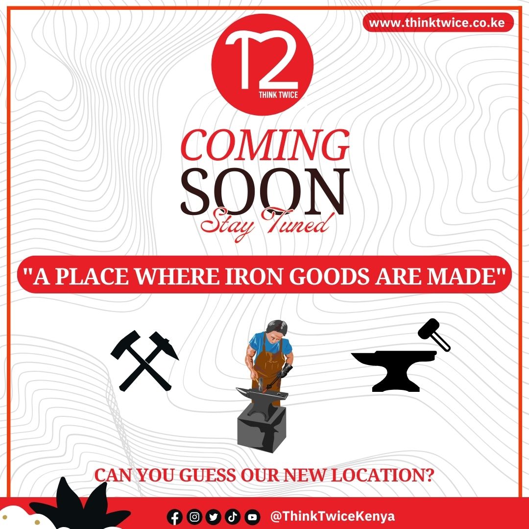 ThinkTwiceKenya's tweet photo. How to win:
1. Make sure you follow our page.
2. Tag 3 friends to follow our page.
3. Add #ThinkTwiceKenya after your answer.
4. Winners will be chosen at random.
π΅οΈββοΈπ¬ #ComingSoon #ThinkTwiceKenya #DefineYourStyle https://t.co/xTxlzvI8tw